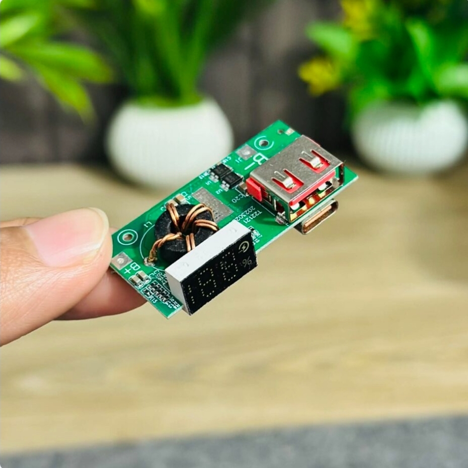 S621 Single USB Power Bank Circuit Board – 22.5W Fast Charging (VOOC / PD / QC Supported)