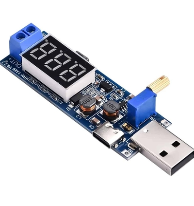 USB Buck Boost Converter 5V to 1.2V–24V Adjustable Step Up Down Module (Type-C + USB)_img_0