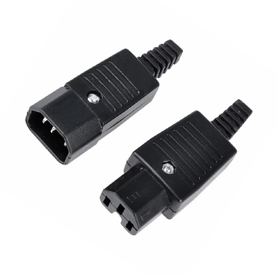 IEC BX-09 BX-10 Rewireable Inline Socket & Plug Connector 250V 10A_img_0