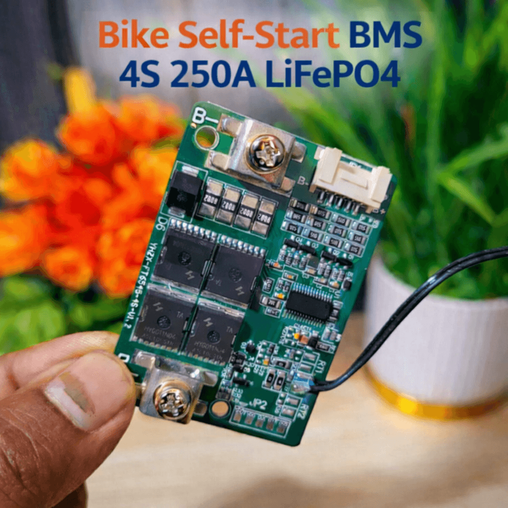 Bike Self-Start BMS 4S 250A LiFePO4 High Peak Cranking Protection Board with Temperature Sensor