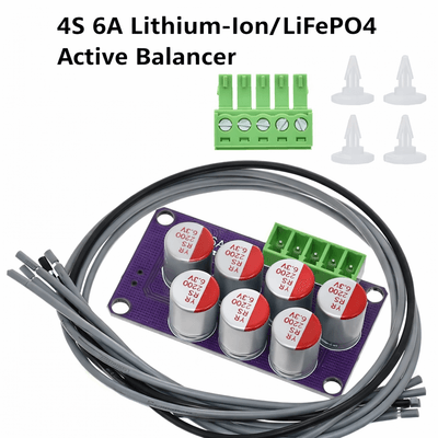 4S 6A Active Balancer Lithium Battery Equalizer Board LiFePO4 Li-ion Energy Transfer Module_img_0