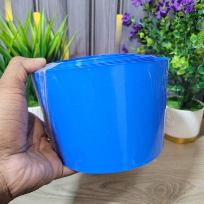 1ft 100mm Heat Shrink Tube Battery Pack Wrapping PVC Sleeve Blue_img_0