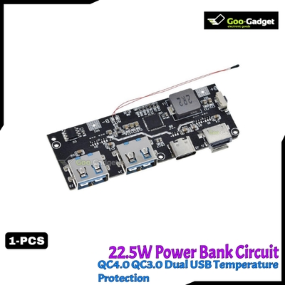 QC4.0 QC3.0 LED Dual USB Mobile Power Bank Module | 5V 4.5A 22.5W Micro/Type-C USB Charging with Temperature & Circuit Protection_img_0