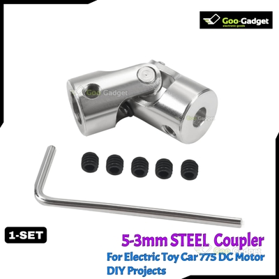 775 Motor Shaft Connector 5mm to 3mm Stainless Steel Coupler_img_0