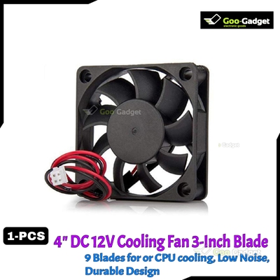 4" DC 12V Brushless Cooling Fan for CPU | 3-Inch Blade High-Speed Silent Fan_img_0