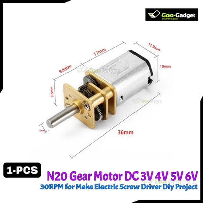 High Torque N20 DC Gear Motor 3V-6V Micro Metal Gearbox_img_0
