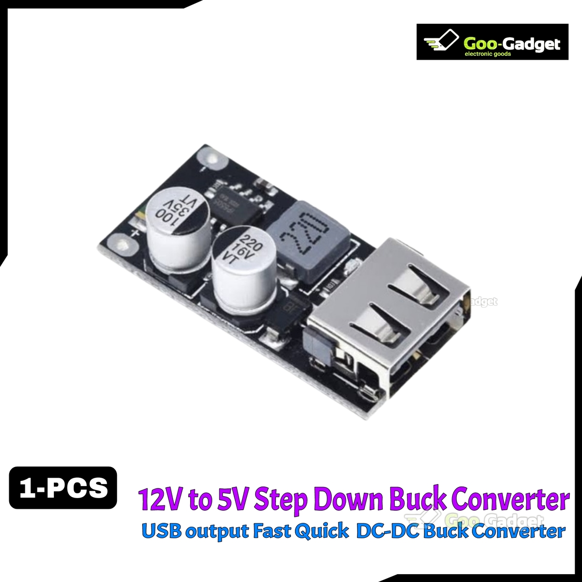 DC-DC Buck Converter USB Charging Module | QC3.0 QC2.0 6-32V to 3V 5V 12V Step-Down Circuit Board