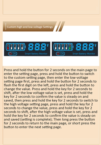 DC 7–55V Smart Battery Level Indicator (JX-4615N-A2) – LCD Voltage & Capacity Meter_img_9