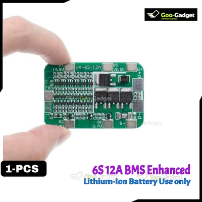 6S 12A 24V BMS Protection Board for 6-Pack 18650 Li-ion Battery Cells with Overcharge and Discharge Protection S0324_img_0