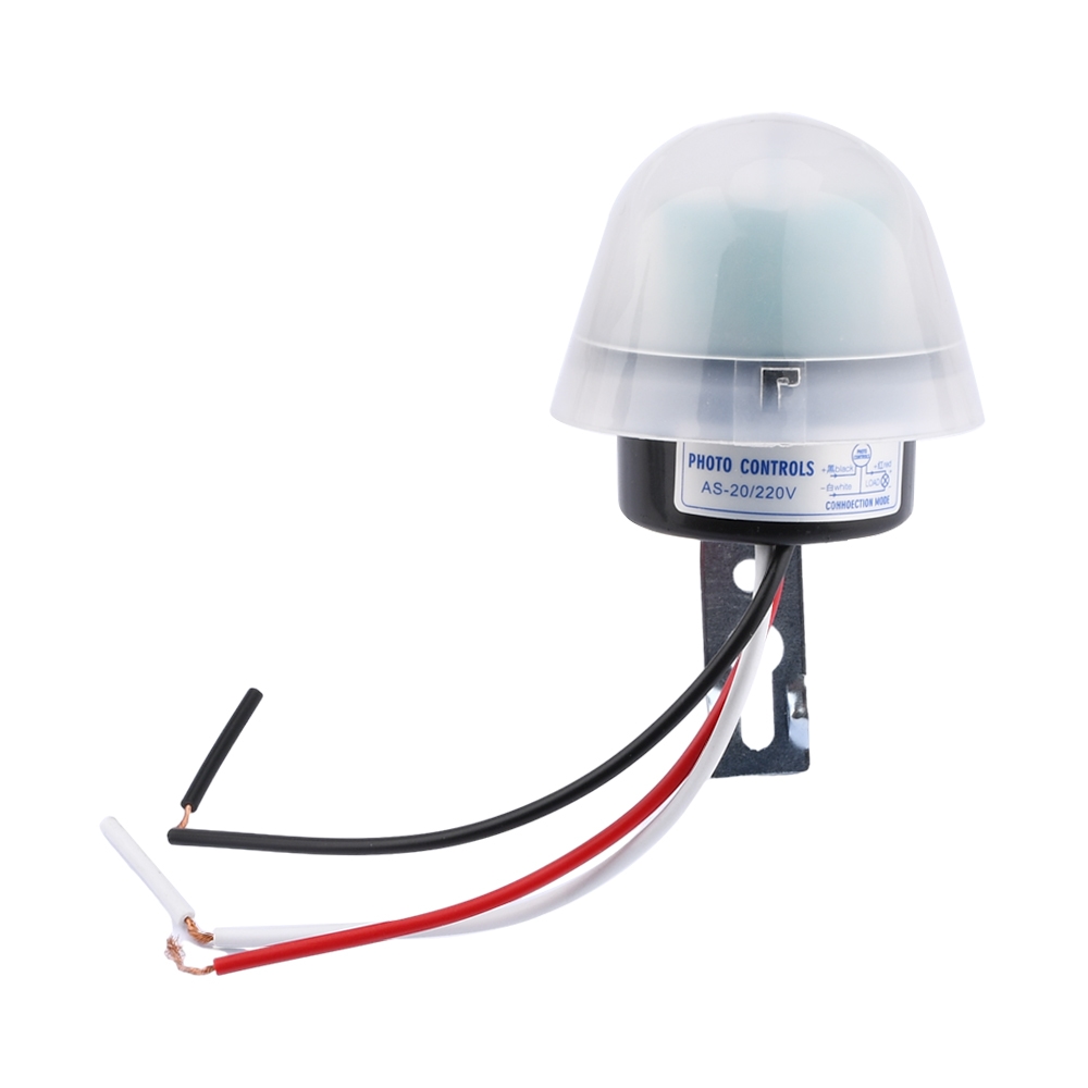 Light Control Switch | Auto On/Off Photocell Sensor | AC 110V/220V & DC 12V | Waterproof Outdoor Street LED Light Switch