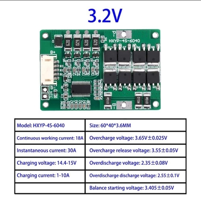 4S 20A LiFePO₄ BMS Protection Board | 3.2V Cells | 14.4V Battery Pack with Balance Charging_img_1