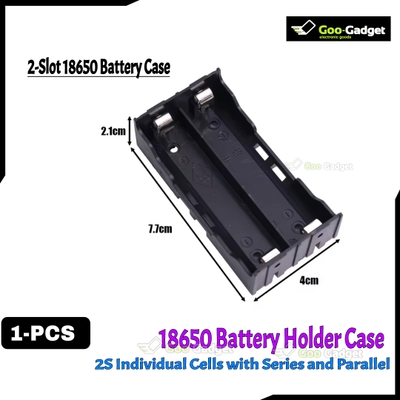 18650 Battery Holder for Individual Cells | Series and Parallel Open Line | PCB Mountable | 1x/2x/3x/4x Slots_img_2