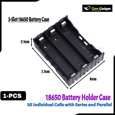 18650 Battery Holder for Individual Cells | Series and Parallel Open Line | PCB Mountable | 1x/2x/3x/4x Slots_img_3