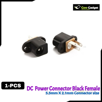 DC Power Jack Female Socket Panel Mount with 2-Pin Hole_img_0