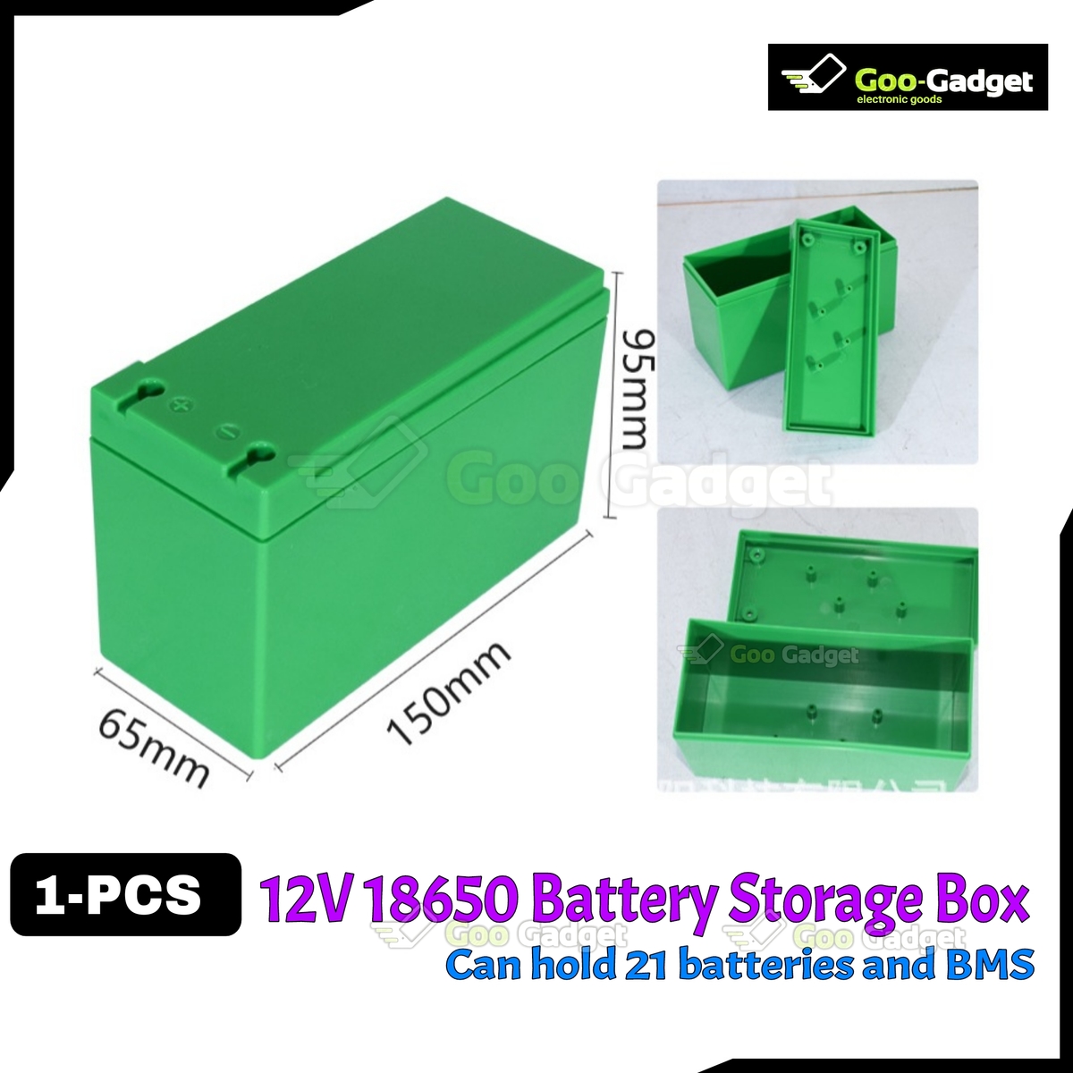 DIY 18650 Battery Storage Box Set (12.6V) – 21-Cell Storage Box