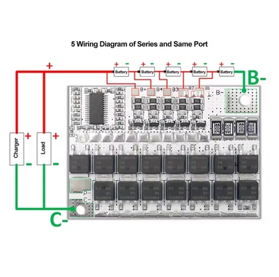 4S/5S 100A BMS 14.6V / 18.2V LiFePO4 & Ternary Lithium Battery Protection Circuit Board with Balancing S0318_img_2