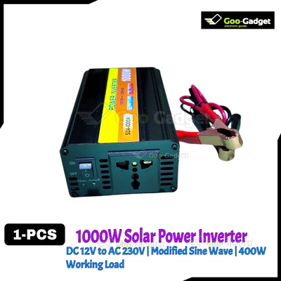 1000W Solar Power Inverter – DC 12V to AC 230V | Modified Sine Wave | 400W Working Load | 1000W Peak | Compact Design for Solar Use_img_0