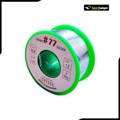 Sigma #77 Solder Wire 63/37 Tin Lead Alloy 1.2mm – 100g Spool_img_1