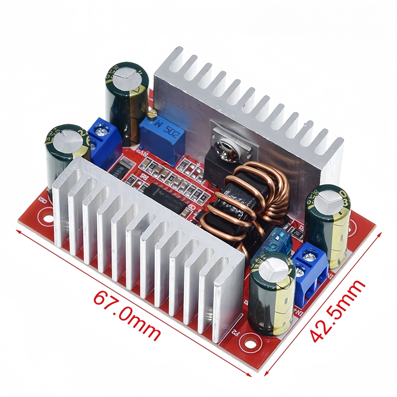 DC 400W 15A Step-Up Boost Converter Module | 8.5V–50V to 10V–60V Adjustable Power Supply | Constant Current LED Driver Charger S0307