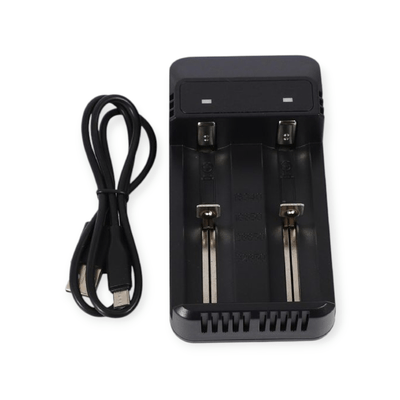 Universal Dual‑Slot USB Lithium‑Ion Battery Charger – Micro‑USB Powered (32650 / 26650 / 18650 / 16340) S0206_img_0