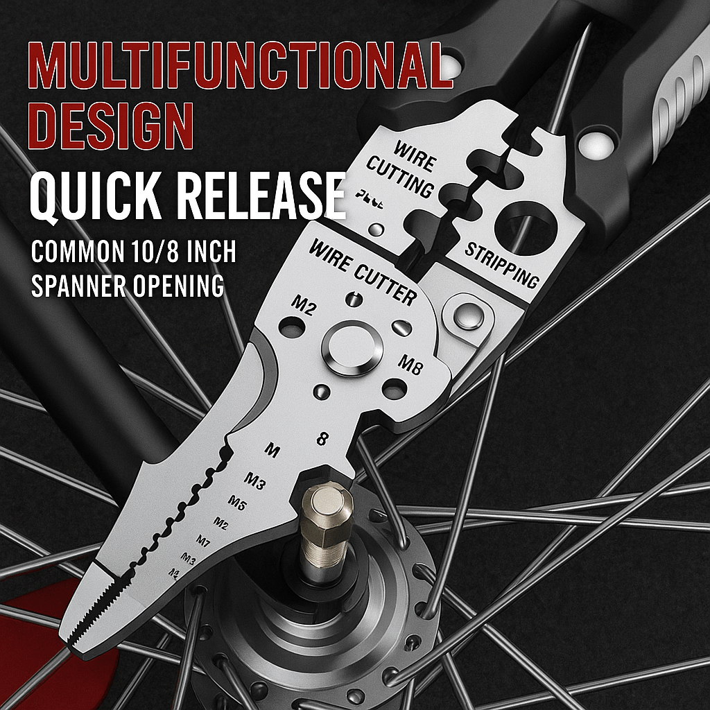 Multifunctional Wire Stripper & Crimper Tool | Adjustable Cable Cutter | Precision Crimping Pliers for Electrical & DIY Use