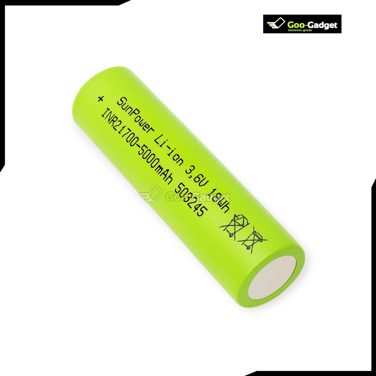INR21700 3.6V 5000mAh Lithium-ion Rechargeable Battery | High-Capacity 21700 Cell for Power Bank, UPS, and E-Bike Use