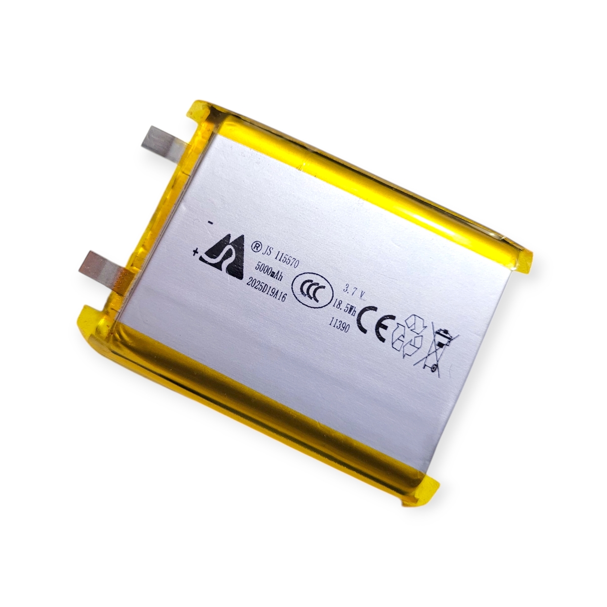 5000mAh 3.7V Lithium Polymer Battery | Rechargeable Li-Po Power Cell for DIY Projects, Power Banks & Electronics