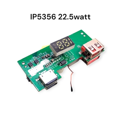 IP5356 27W Quick Charge PD3.1 USB 3.1 Gen-1 Digital Power Bank Circuit | 3-in-1 Input/Output Module with LED Display_img_2