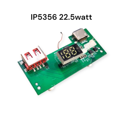 IP5356 27W Quick Charge PD3.1 USB 3.1 Gen-1 Digital Power Bank Circuit | 3-in-1 Input/Output Module with LED Display_img_3