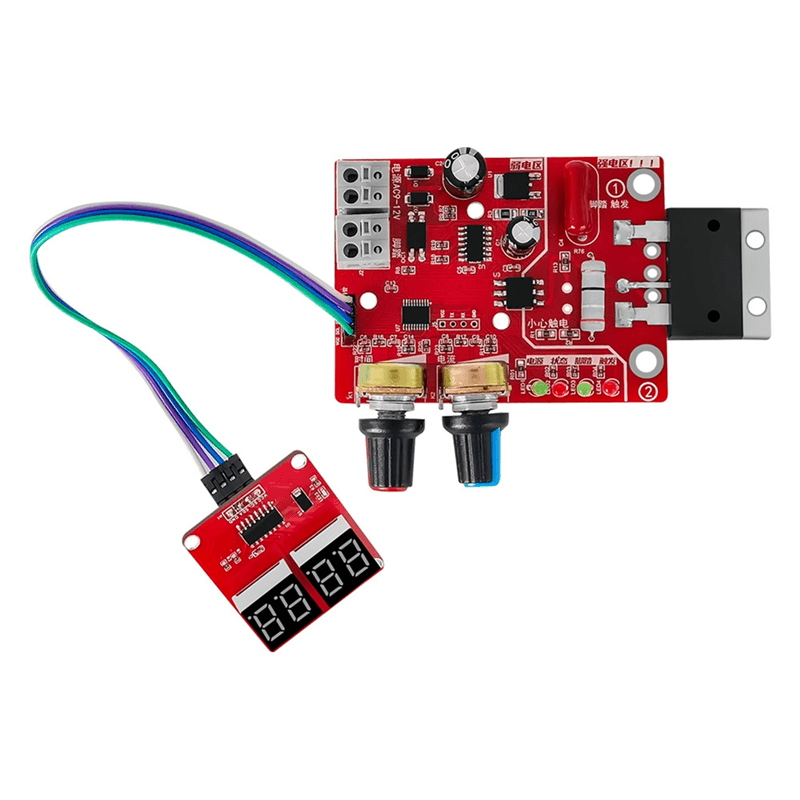 NY-D01 40A Spot Welding Module | Digital Display Time & Current Controller Panel for Battery Welders