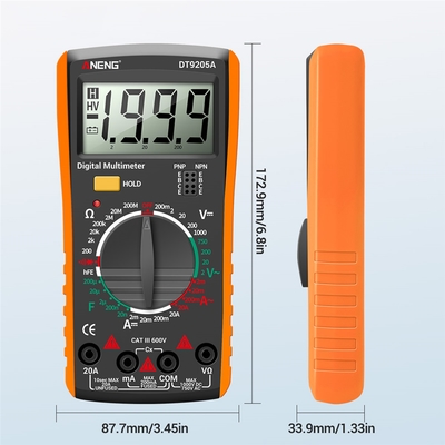 ANENG DT9205A Digital MultimeterAC/DC Voltage, Current, Resistance, Capacitance & Transistor Tester S0220_img_3