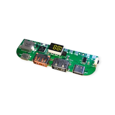 IP5356 Power Bank Circuit Board | Dual USB + Type-C + Micro USB | With Display & Power Switch_img_0