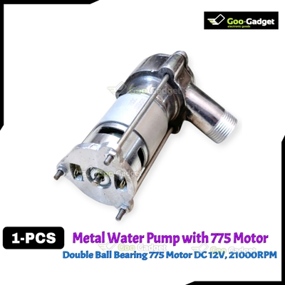 Metal Water Pump Kit with 775 Motor | 12V DC, 21000RPM | Double Ball Bearing Upgrade_img_3