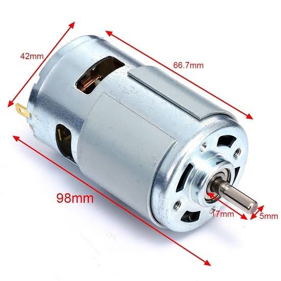 775 DC MOTOR 12V 21000RPM MOTOR DOUBLE BALL BEARING HIGH SPEED HIGH TORQUE