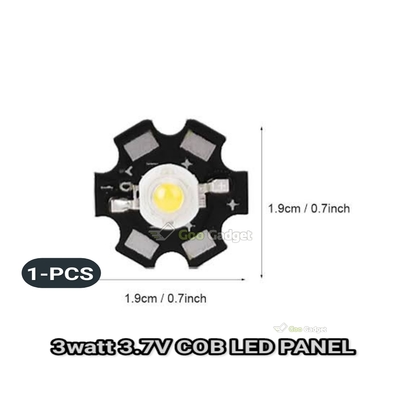 3.7V 3W Lamp Bead, LED Chip Light Small for Flashlight Light Bead for DIY Lamp Lamp Accessory_img_0