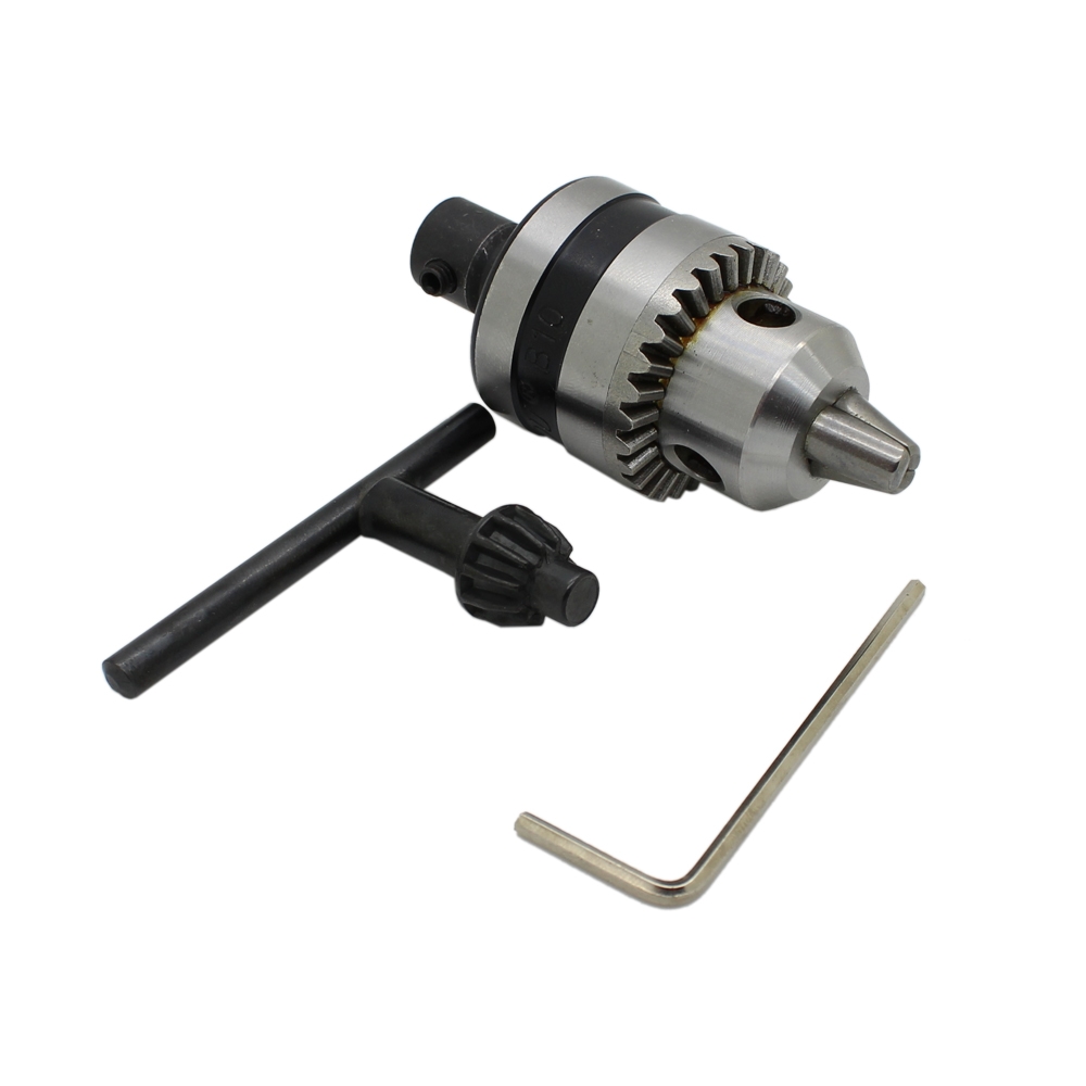0.6–6mm Mini Drill Chuck Adapter for 775 Motor | B10 3-Jaw Precision Chuck with 6mm Shaft Connector – DIY Tools