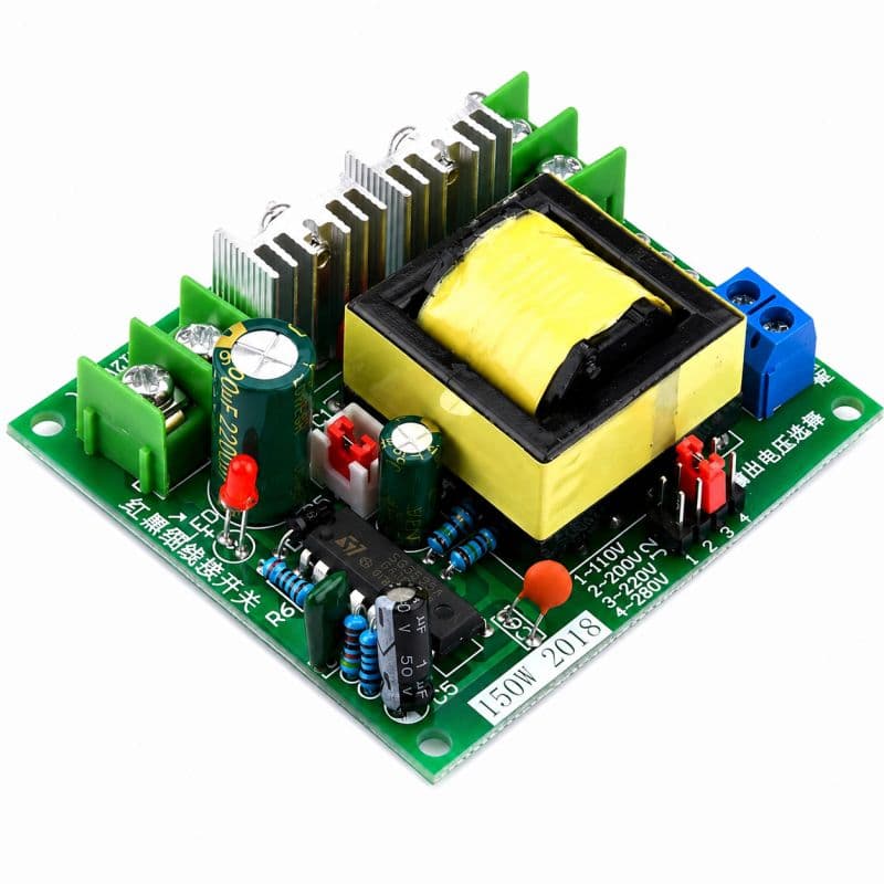 High-Frequency 150W DC-AC Step-Up Inverter Boost Module (12V to 110V/220V/280V)