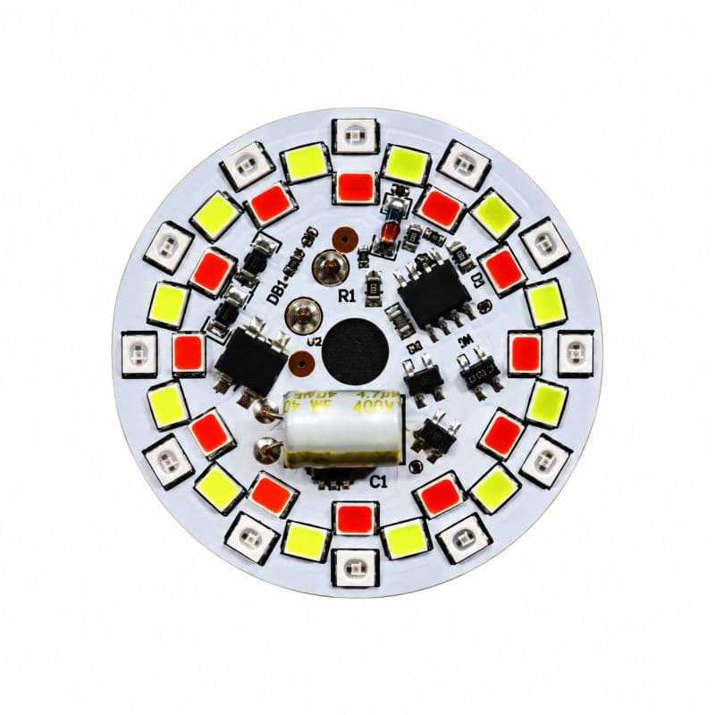 220V 9W RGB DOB LED Bulb 7 Color Changing Multicolour Light