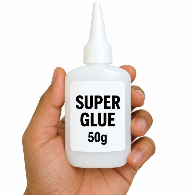 50g Super Glue Strong Instant Adhesive for Plastic Metal Wood Glass & More