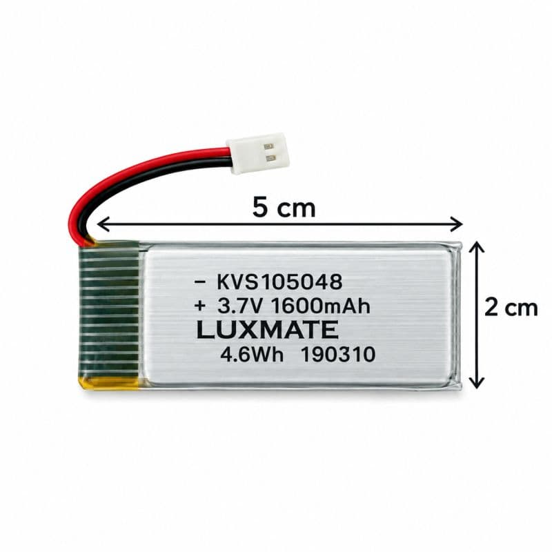 3.7V 1600mAh Rechargeable LiPo Battery for RC Drones, Cars & Toys  Specifications