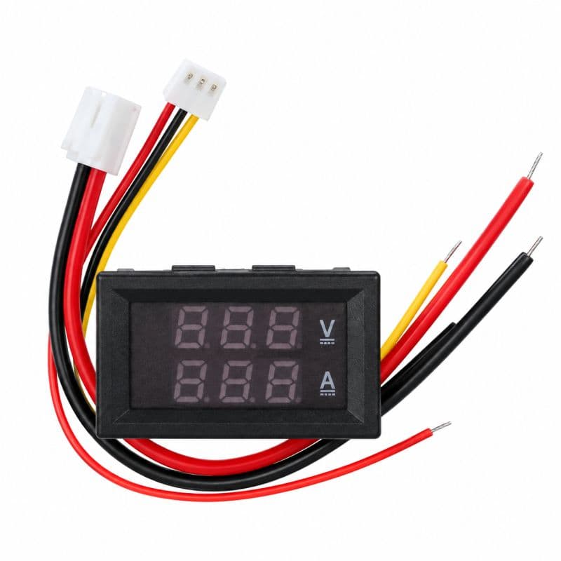 DC 0-100V 10A Dual Digital Voltmeter Ammeter LED Display