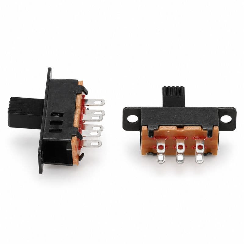 Mini 6-Pin DC Slide Switch ON/OFF Selector for DIY Electronics