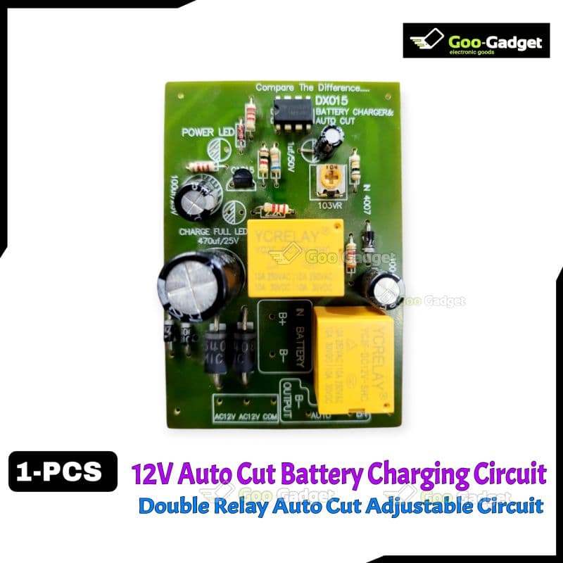 12V Auto Cut-Off Circuit Adjustable Double Relay Protection Module