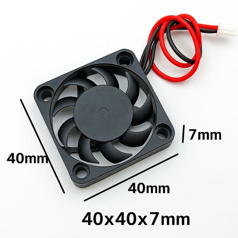 4007 5V Brushless DC Cooling Fan 40mm × 40mm × 7mm with JST Connector