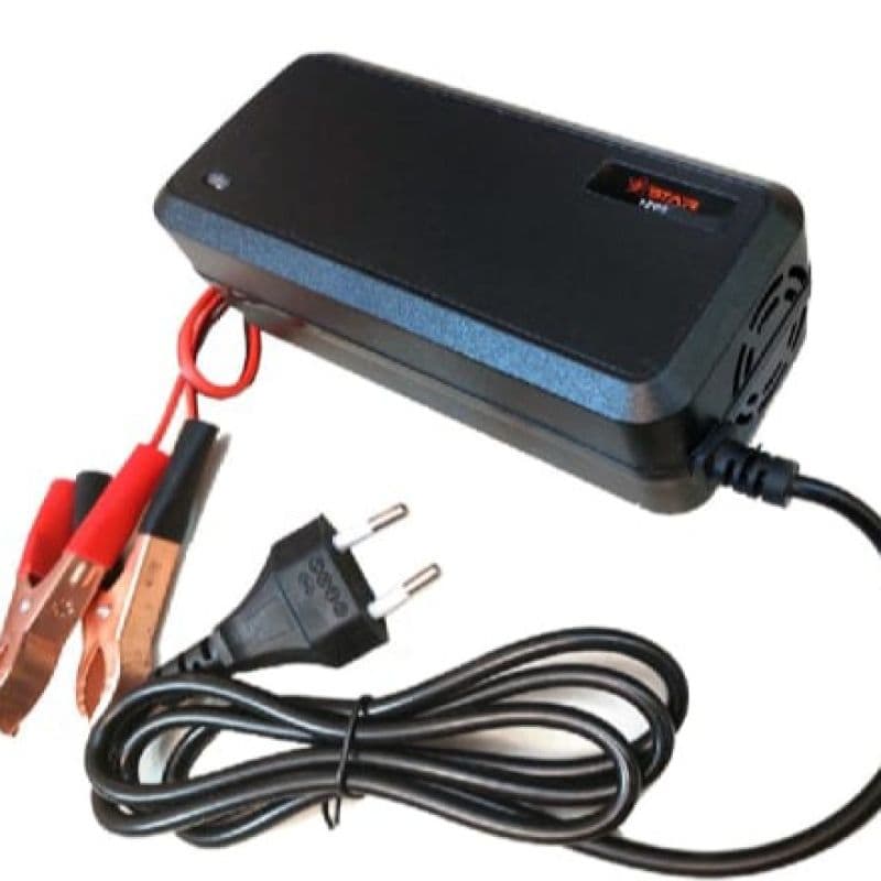 12V 5A Smart Lead-Acid Battery Charger with Alligator Clips