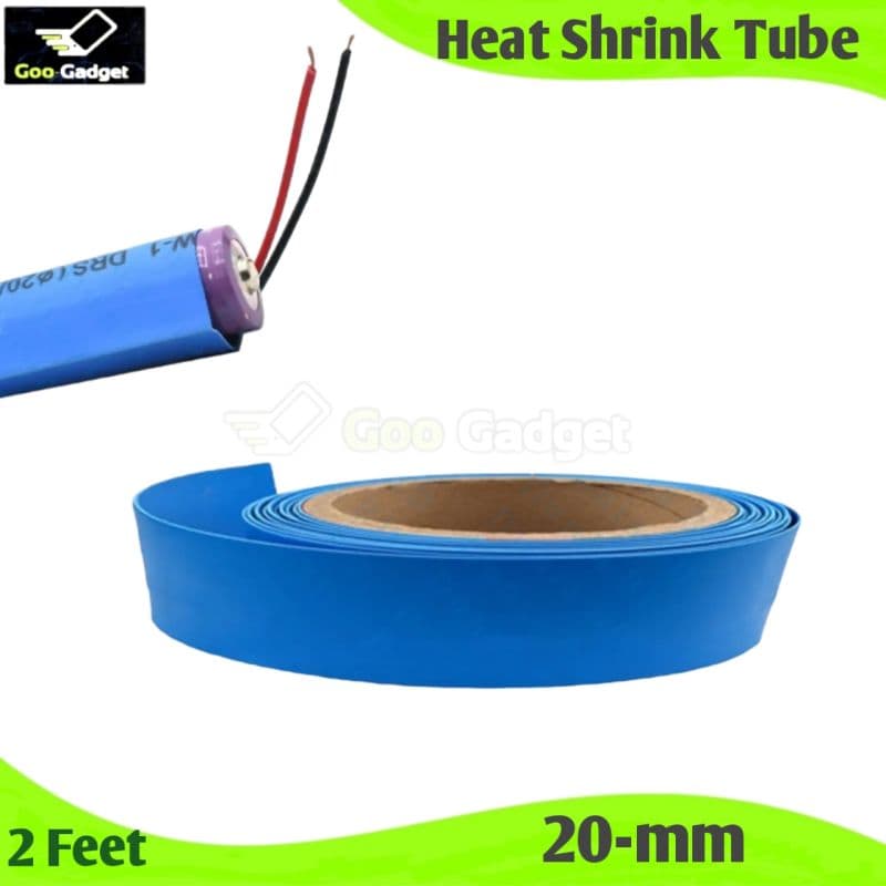 1 Feet 18mm PVC Heat Shrink Tube for 18650 3.7V Lithium-Ion Battery
