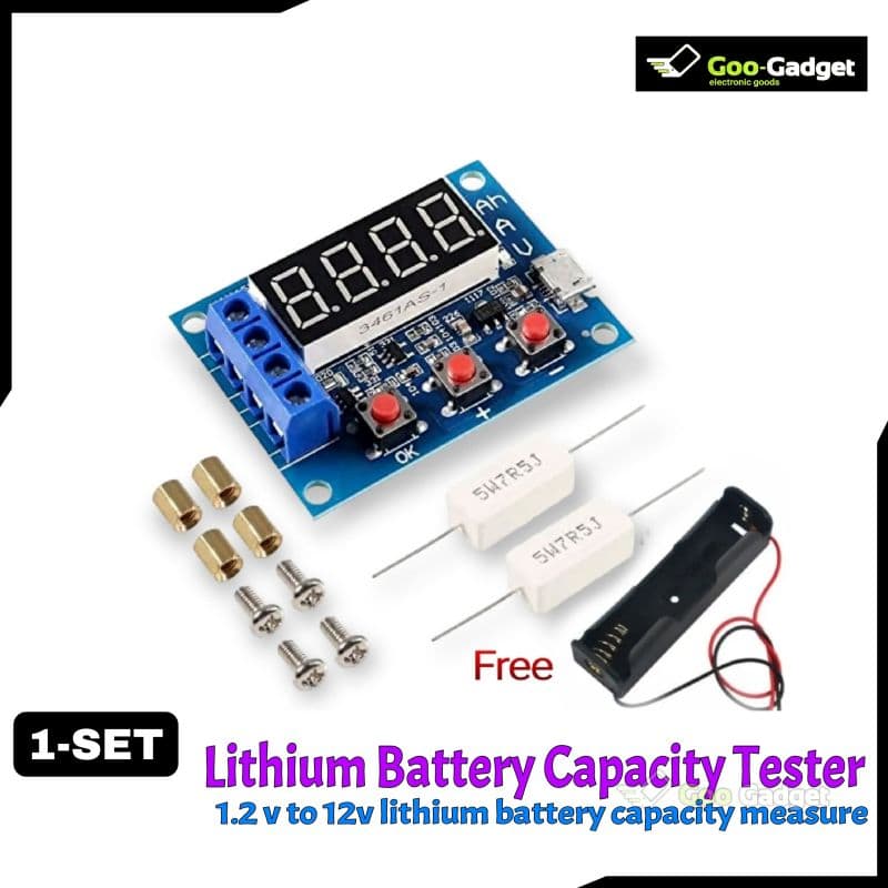 Battery Capacity Tester 3A | LED Digital Voltage, Current & mAh Tester