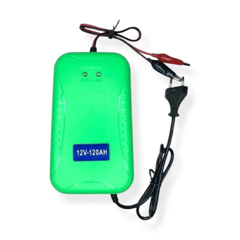 12V 10A Smart Battery Charger | 10Ah–120Ah Lead-Acid Battery with Auto Cut-Off
