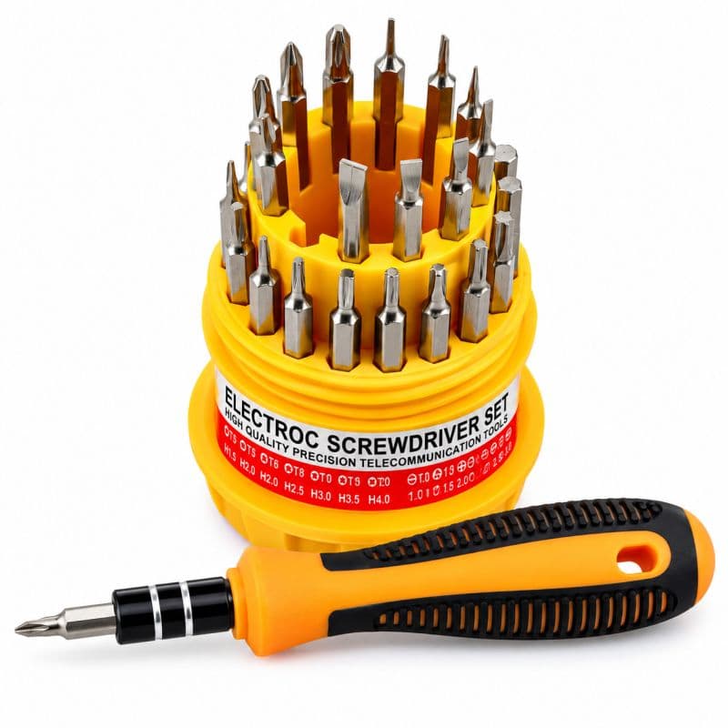 31-in-1 Mini Screwdriver Repair Kit for Mobile Laptop & Electronics
