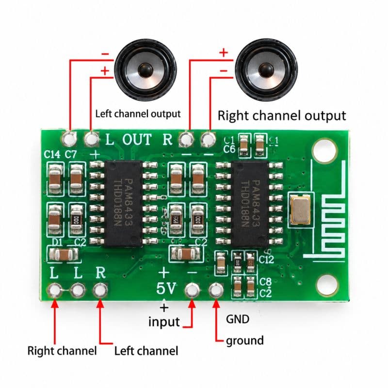 CA-8469 Bluetooth 5.0 Audio Amplifier Module 2x50W Wireless Hi-Fi